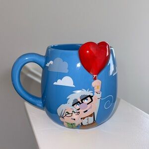 Disney Pixar Up Carl and Ellie Heart Balloon Ceramic Mug